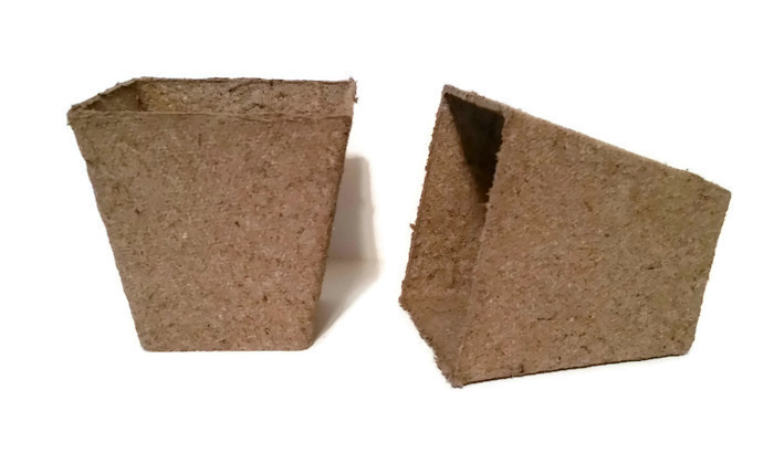 Jiffy 3 Inch Square Peat Pots, 75 each, Seed Starting, Growing Supplies