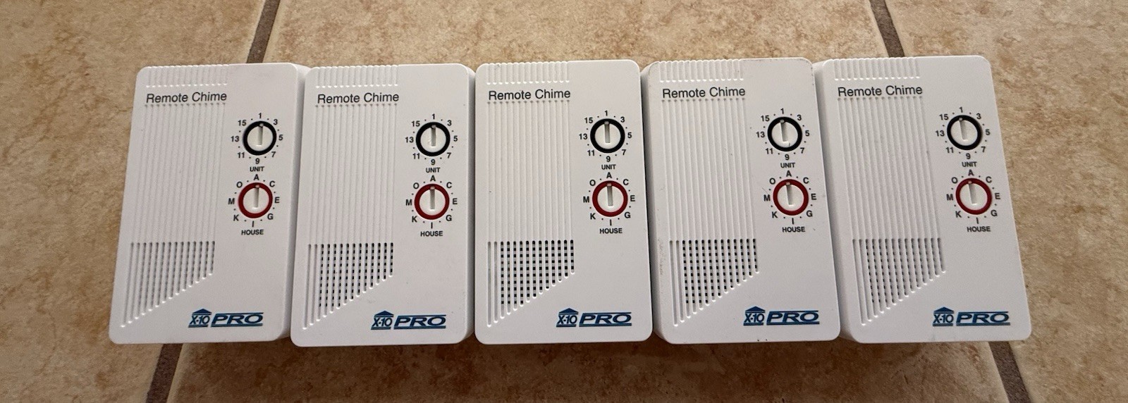 Lot Of 5 - X10 Pro Remote-Control Chime: Model PHH02 - FREE SHIPPING!