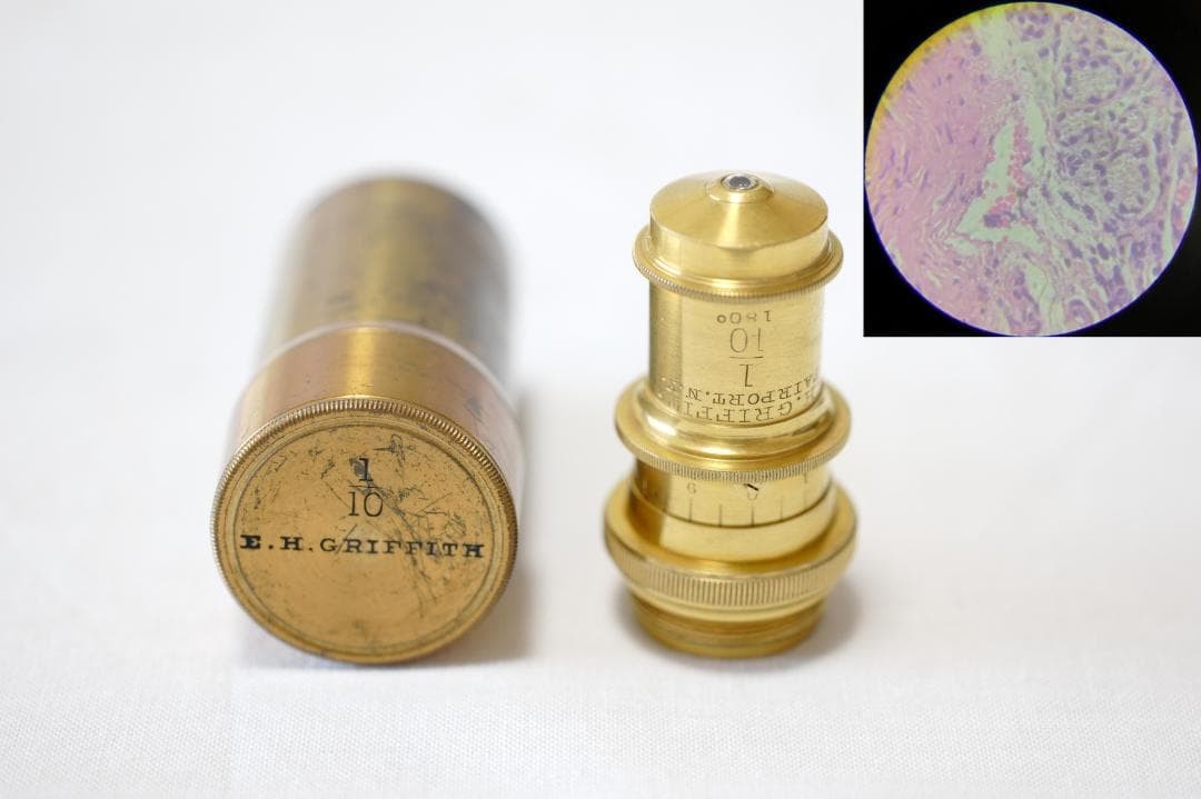 microscope antique vintage Bausch & Lomb "Griffith Club" Microscope