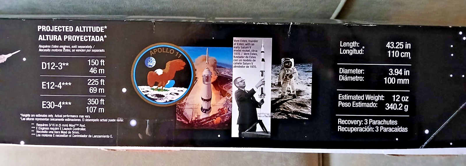 Estes Saturn V Model Rocket Kit 1/100 #2157