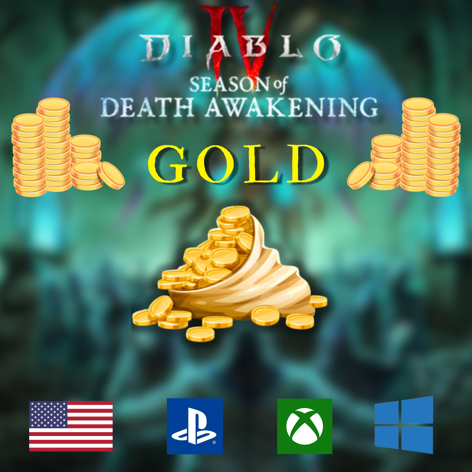 🔥DIABLO 4 SEASON 14 GOLD🔥 LORD OF HATRED🔥NO BANS🔥