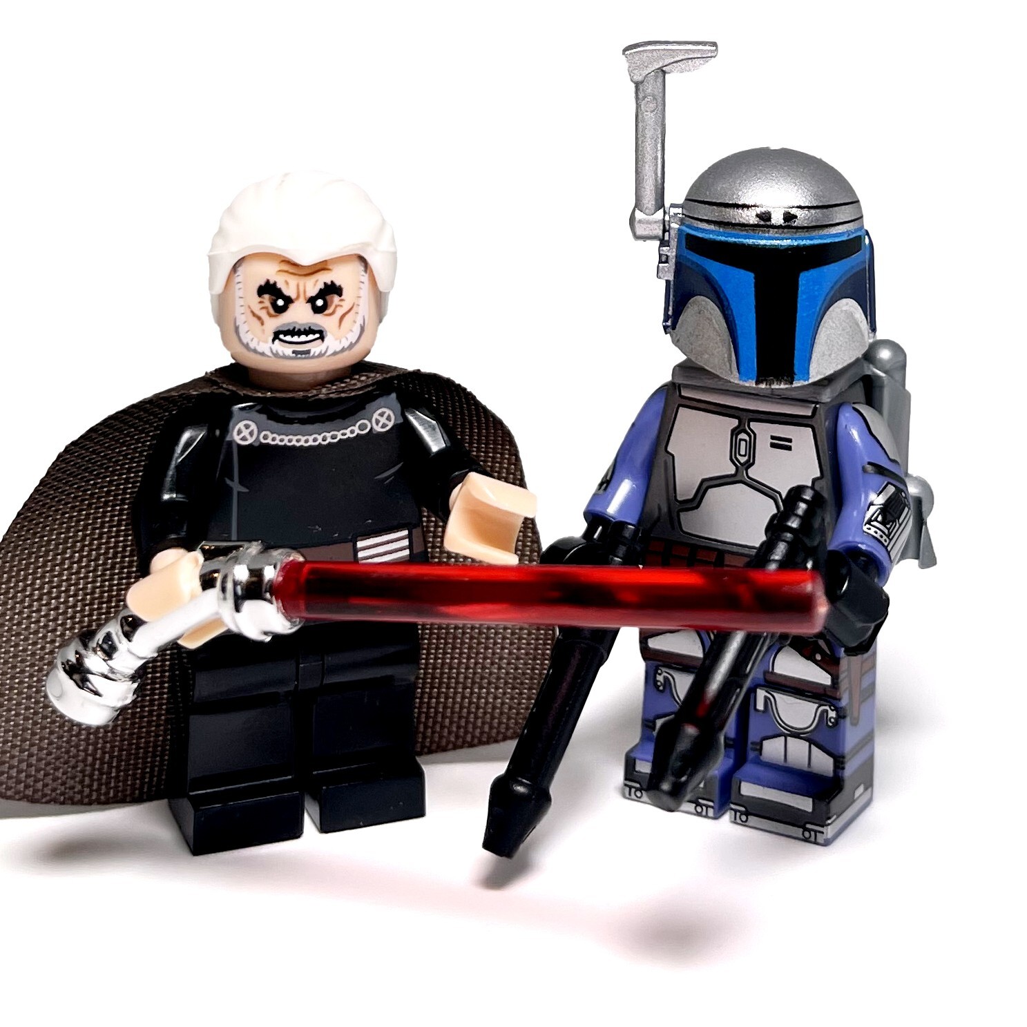 Custom Lego Count Dooku Jango Fett Minifigures Starwars Clone Wars Geonosis
