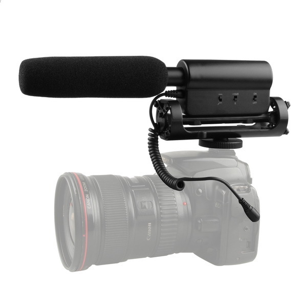 SGC-598 Pro Shotgun DV Stereo Video SLR Camera Microphone Interview Mic