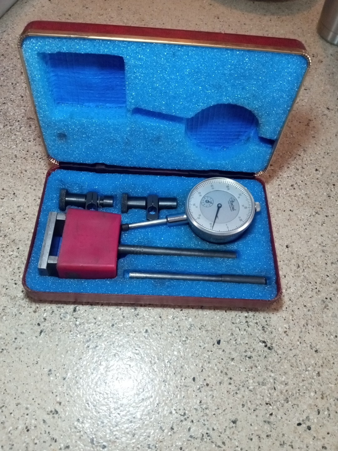 Vintage Central Tool Company Tool Kit RED BOX SUARE Cranston Rhode Island USA