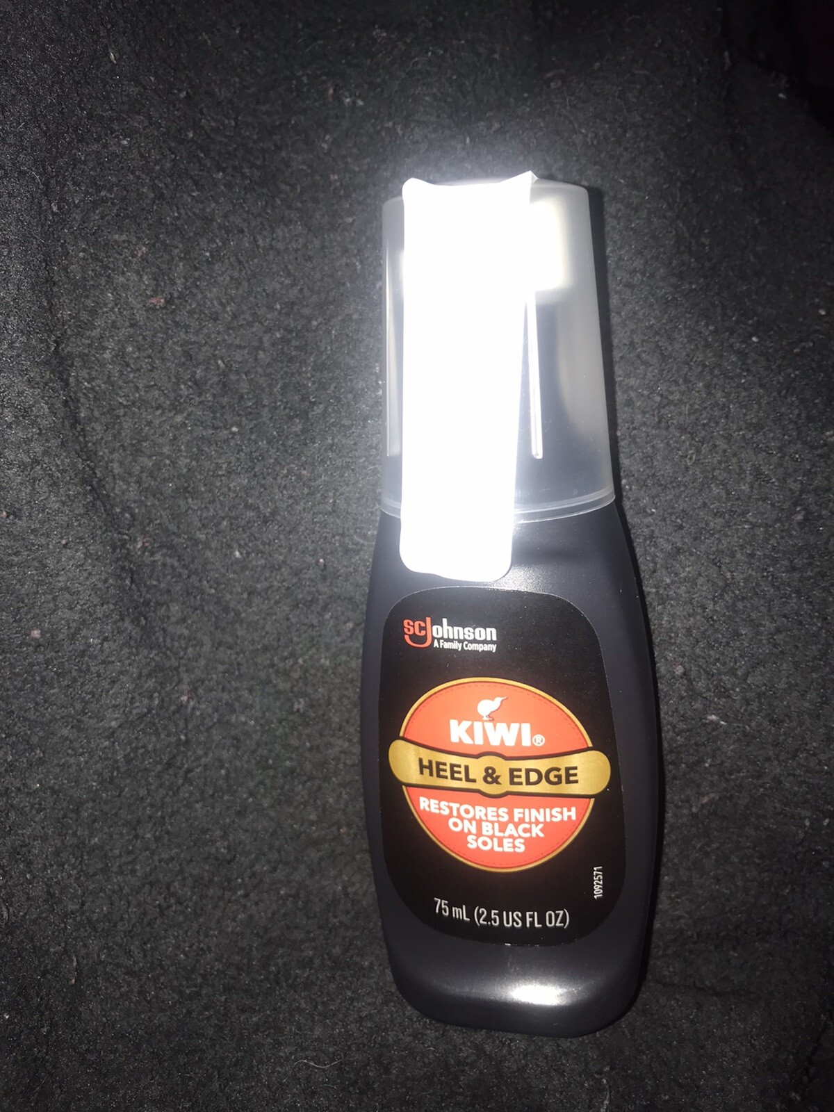 Kiwi Heel & Edge Shoe Finish, Black, 2.5 fl oz