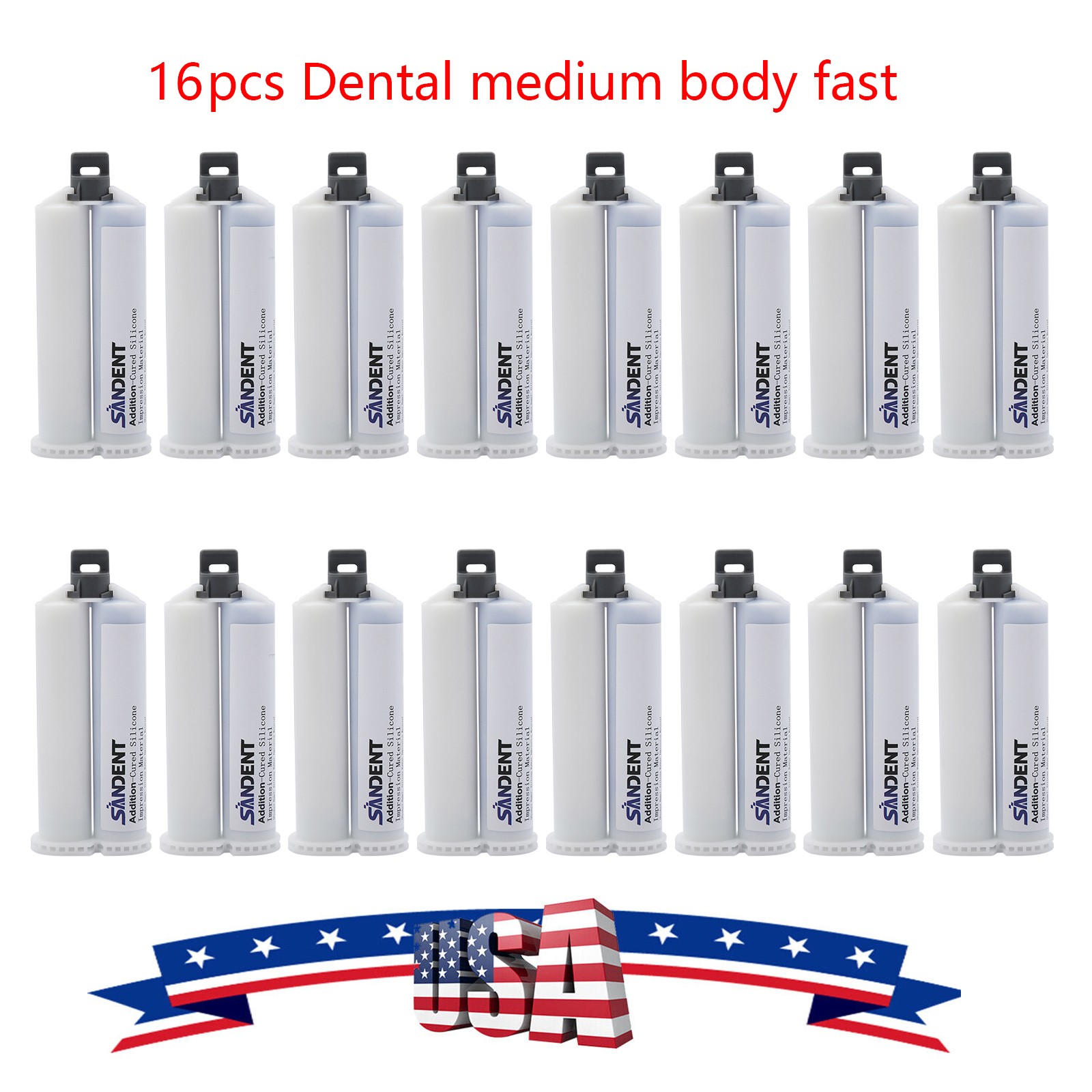 Dental MEDIUM BODY FAST SET VPS Impression Material 50ml, 1-16/Bx SANDENT