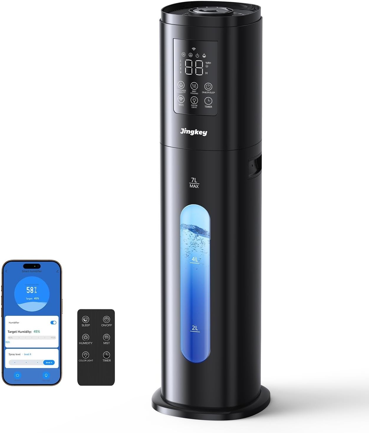 Humidifier Large Room 7L Smart App Remote Control Automatic Modes