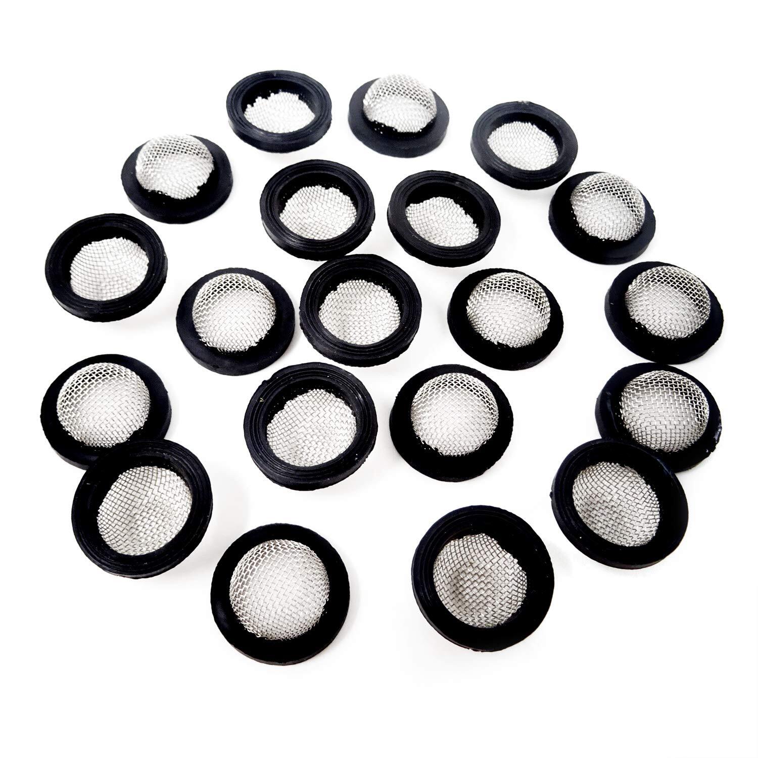 20 Pcs Stainless Steel Filter Hose Washers for 3/4 Inches Garden Hose Fittings