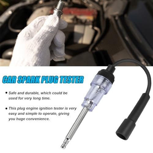 2PCS Car Inline Spark Plug Tester, Straight Boot Ignition Coil Armature 2pcs