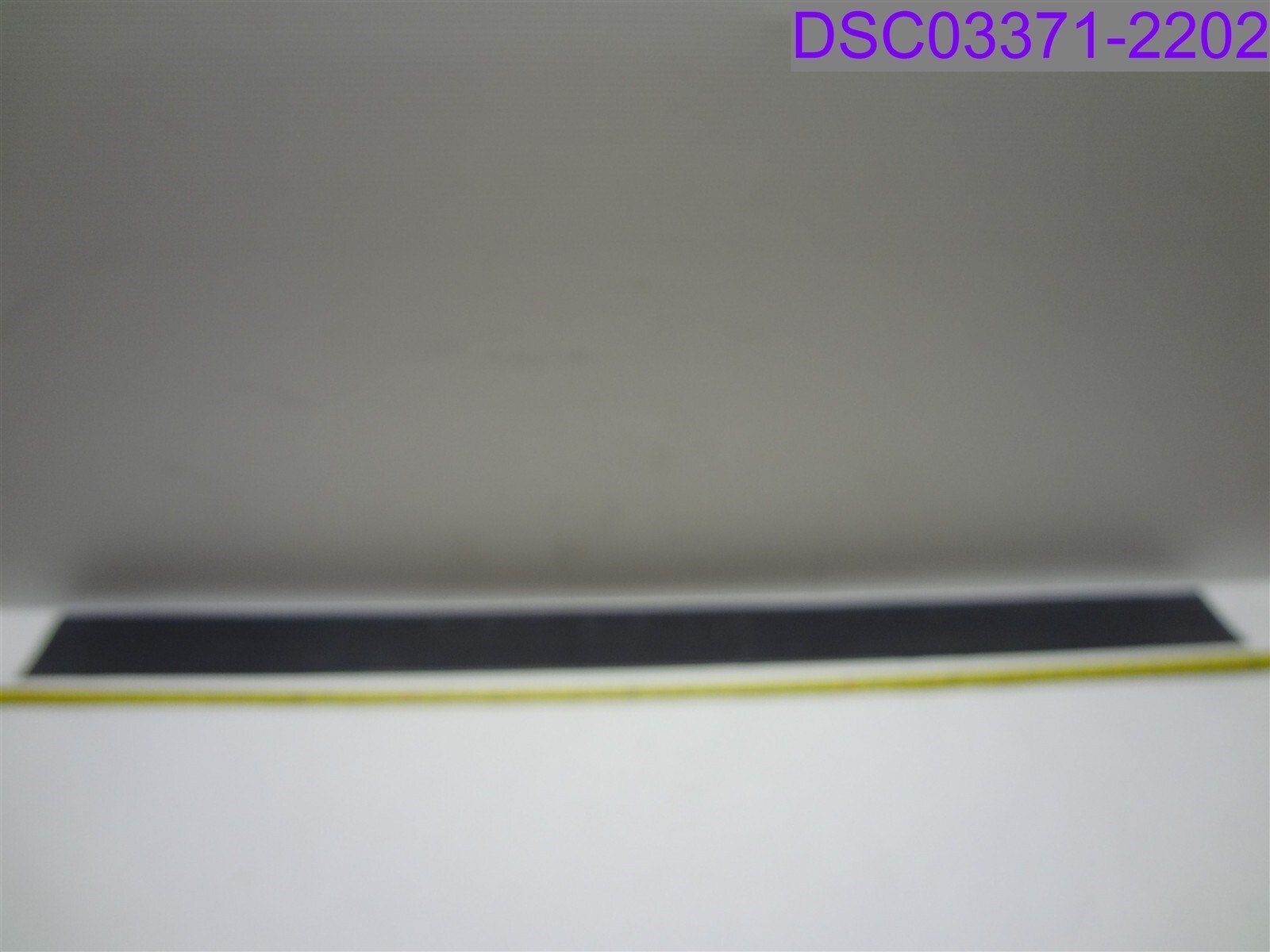 Qty = 10 Strips: Fact Tag Sign Holder 48" x 4" Black Clear P/N 0403367650