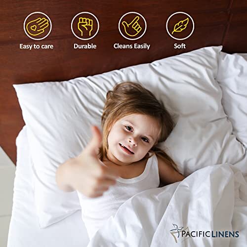 Pacific Linens Pillowcases White 12 Pack T-200 Size