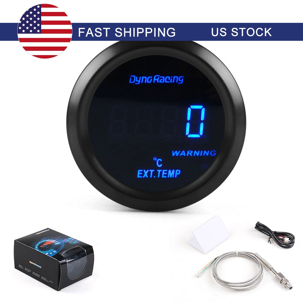 2'' 52mm Digital LED Exhaust Gas Temp Gauge EGT Temperature Meter with Sensor