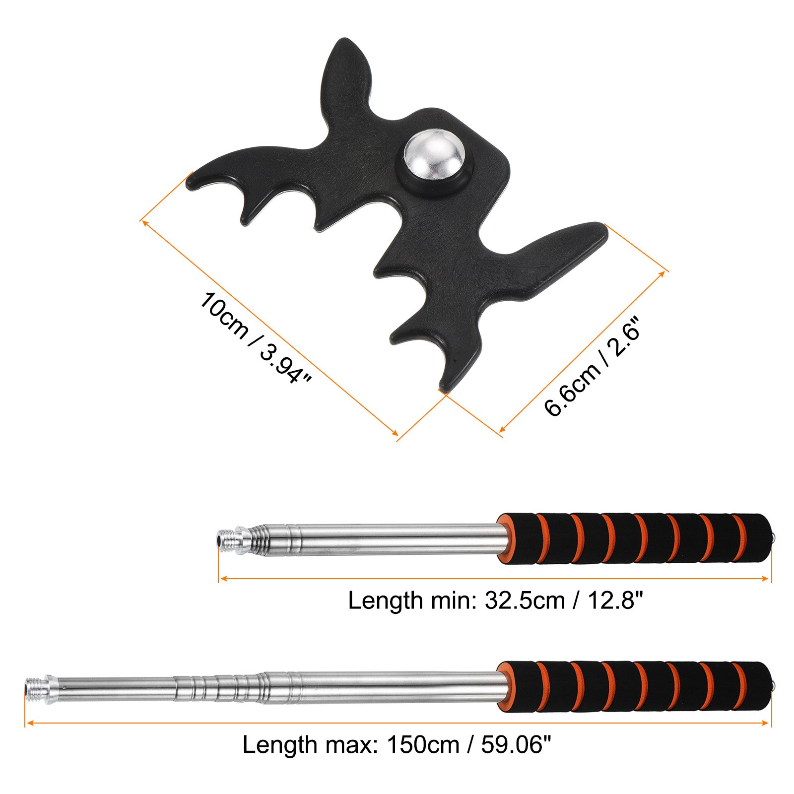 1Pcs Black Billiard Pool Cue Stick Bridge DIY Plastic Bridge Head