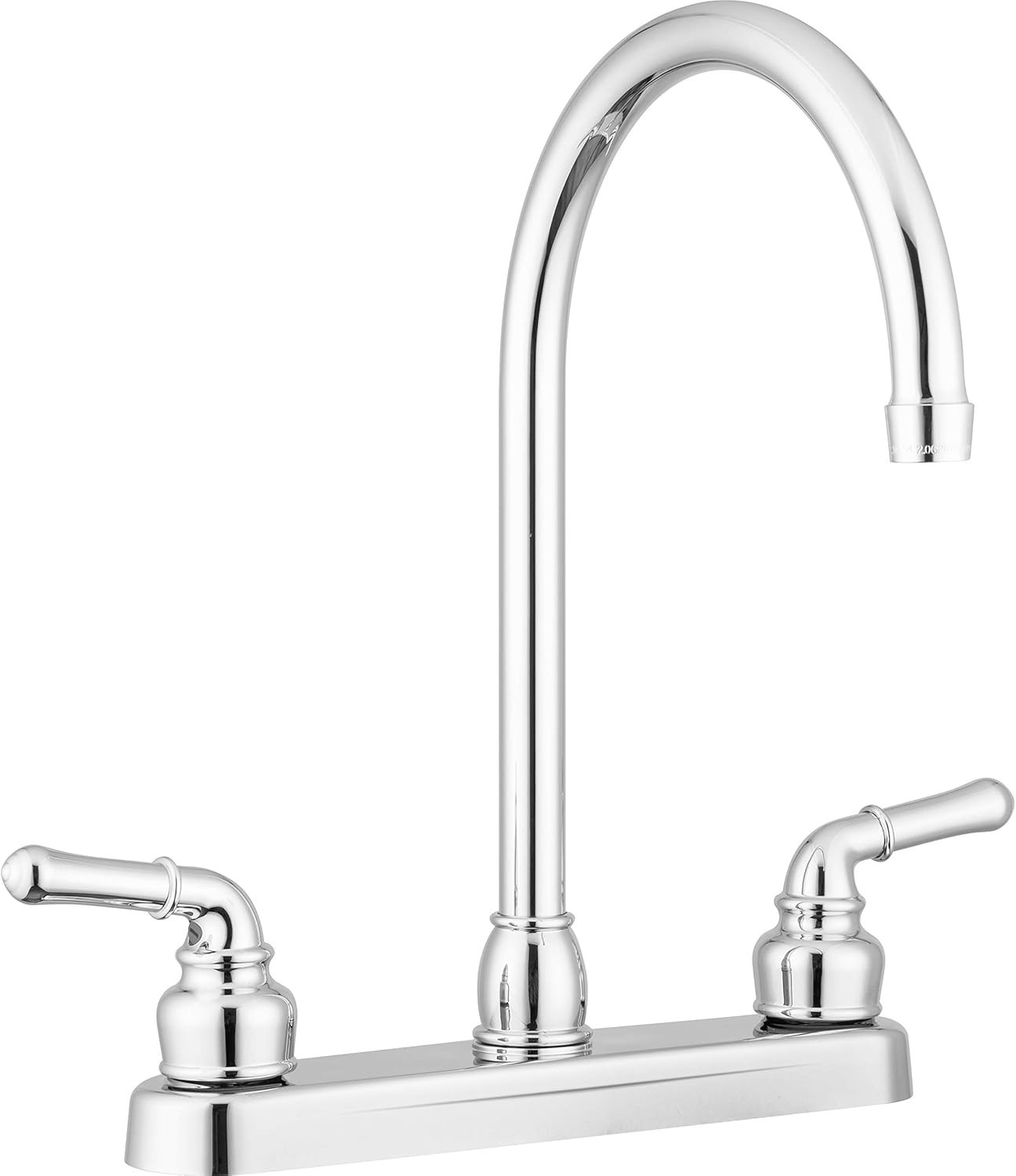 Grifo Para Fregadero De Cocina Con Revestimiento De Metal, Cromo Pulido NEW US.