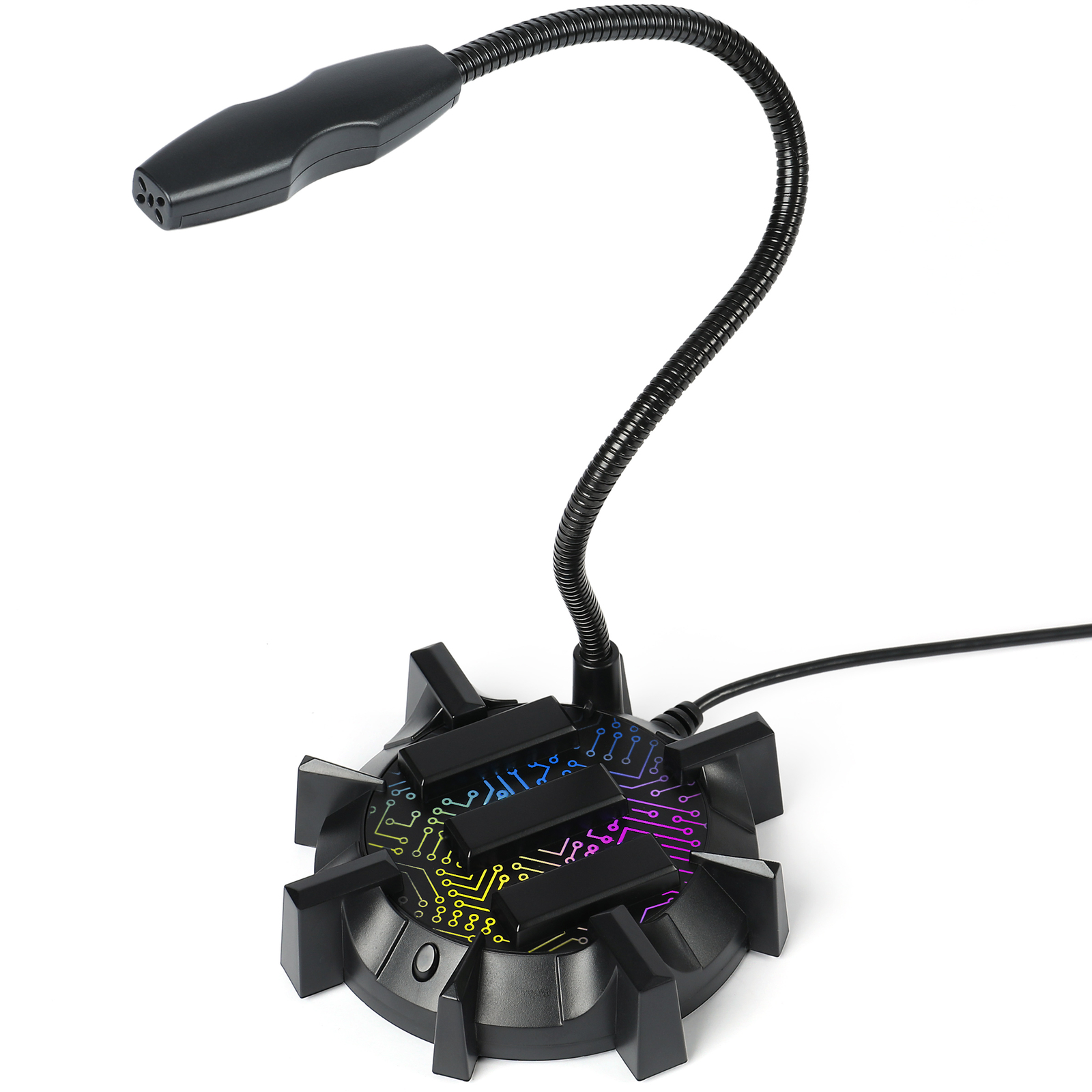 ENHANCE Microphone for PC with USB Plug, Mute Button Compatible with PC, PS5