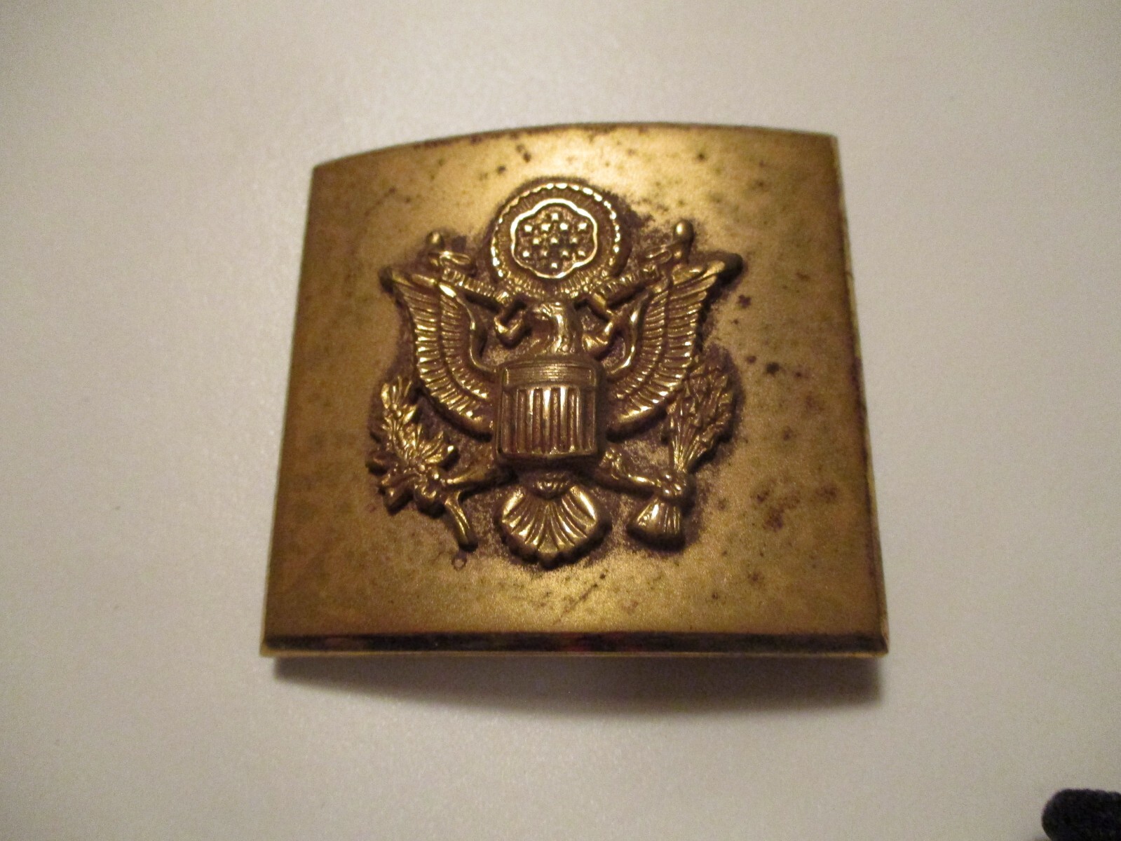1950 Era U.S. Army Eagle BRASS Belt Buckle