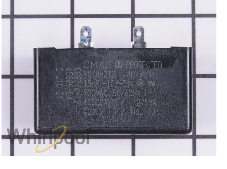 New Genuine OEM Whirlpool Refrigerator Capacitor WP65889-4