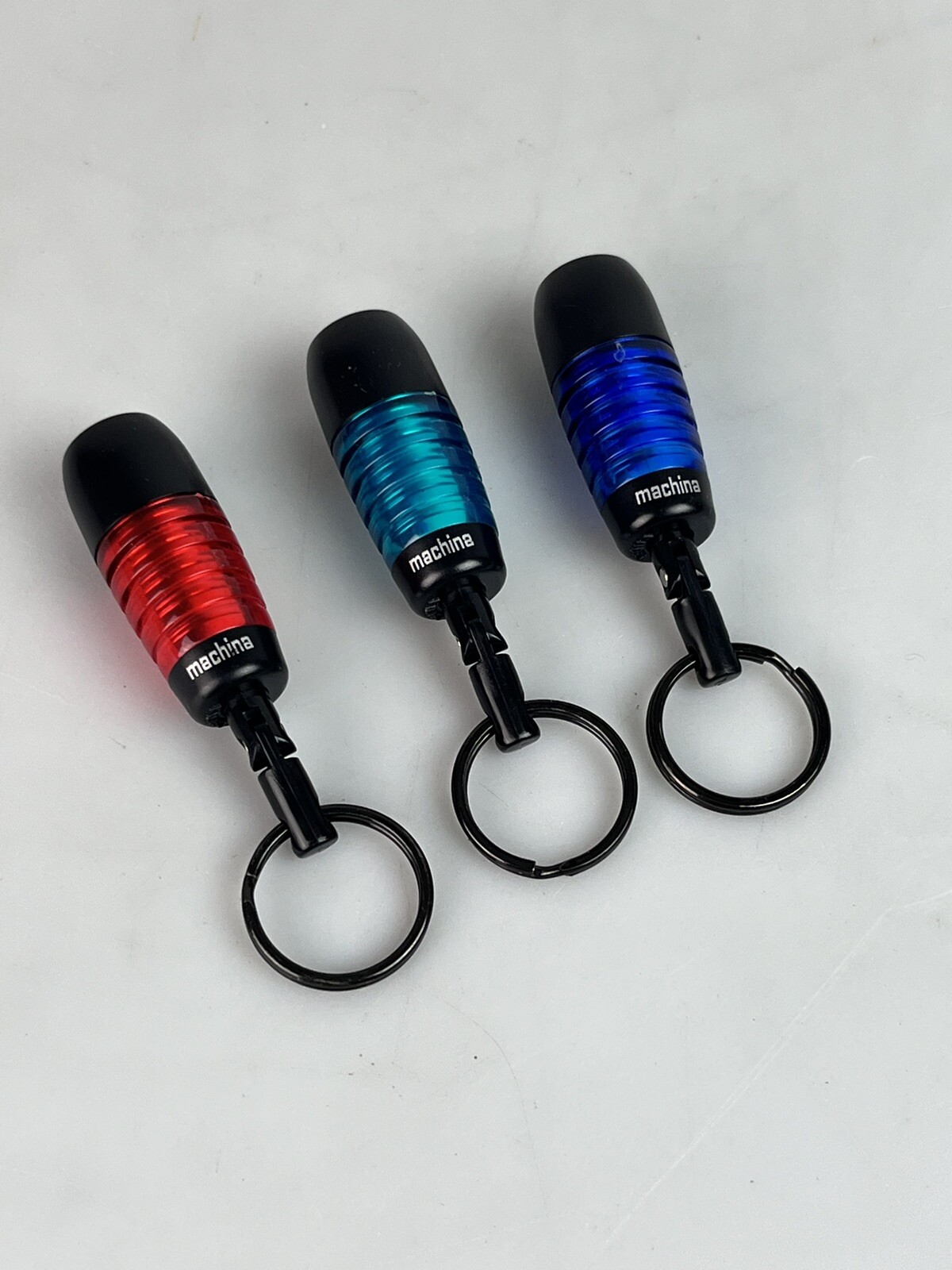 Lot of 3 Machina Metro-Lite Model M-3020B, Brilliant Keyring Flashlight