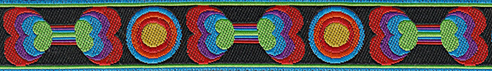 Funkadelic Bones Jacquard Ribbon Closeout - Various Widths & Lengths Available