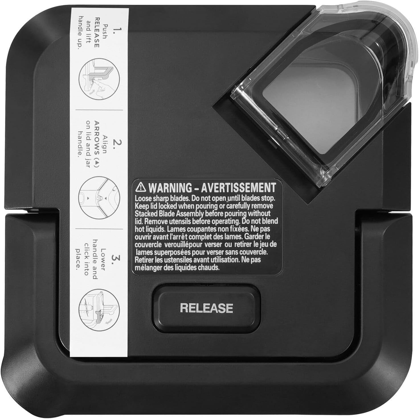 Blender Lid Replacement for Ninja 72 OZ Pitcher | Locking Lid Compatible with BL
