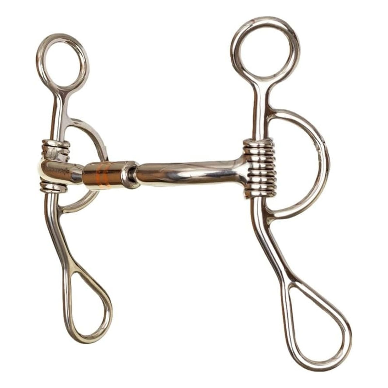 CIRCLE Y Diamond R Argentine Forward Set Bit with Copper Inlaid Roller (DR404)