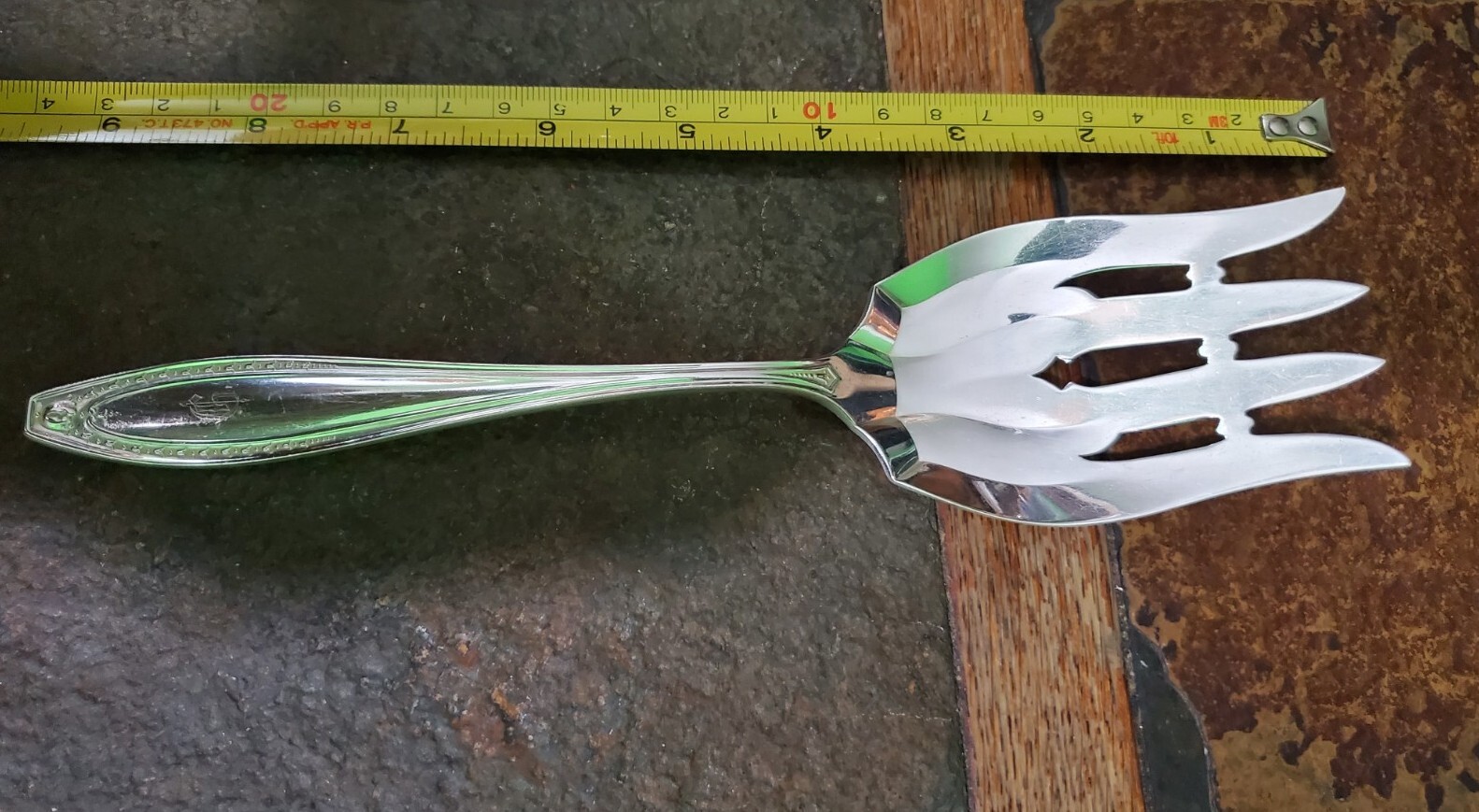 ✔️ANTIQUE c1915 WEBSTER II PATTERN SILVERPLATED CAKE 🥮 OR MEAT🥩 SERVING FORK