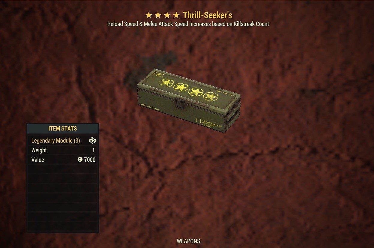 (Xbox) NEW Thrill-Seeker’s Legendary Mod