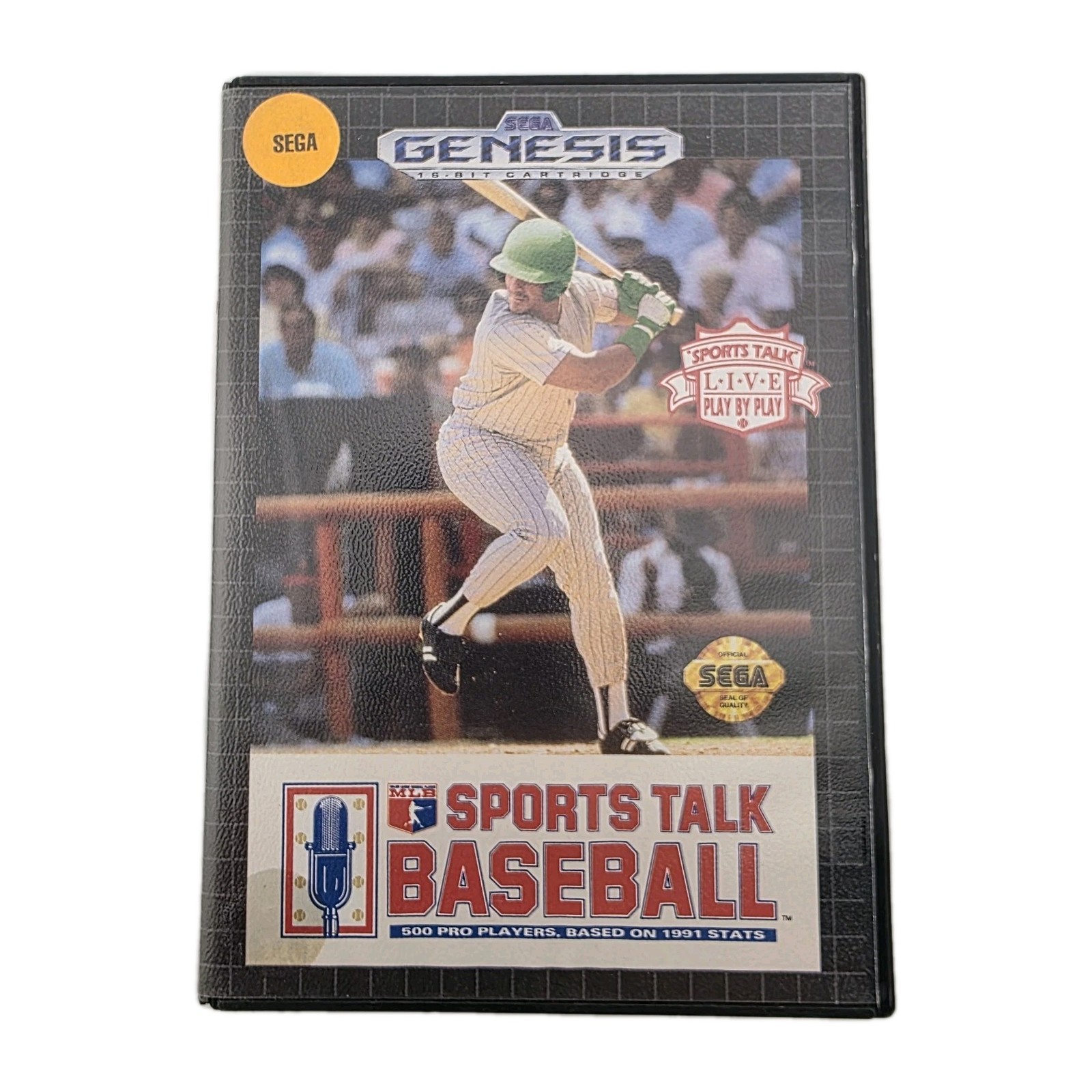 Sports Talk Baseball - Box Only - Sega Genesis, 1992 - Authentic (No Game)