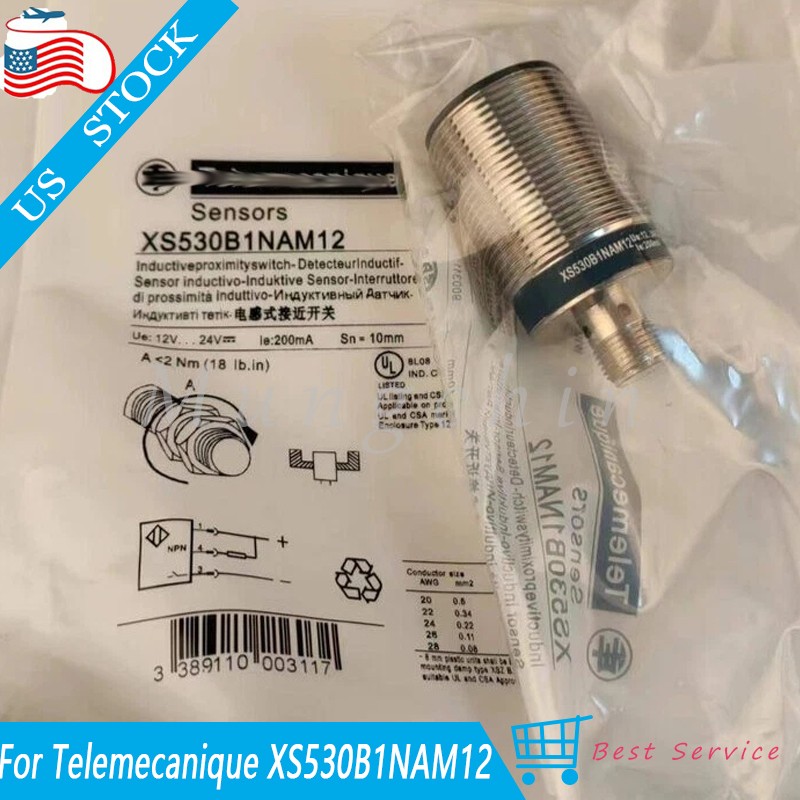 New For Telemecanique XS530B1NAM12 Proximity Switch Sensor 12-24V 200mA 10mm