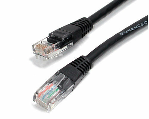 50 Pack Lot - 15ft CAT5e Ethernet Network LAN Router Patch Cable Cord Wire Black