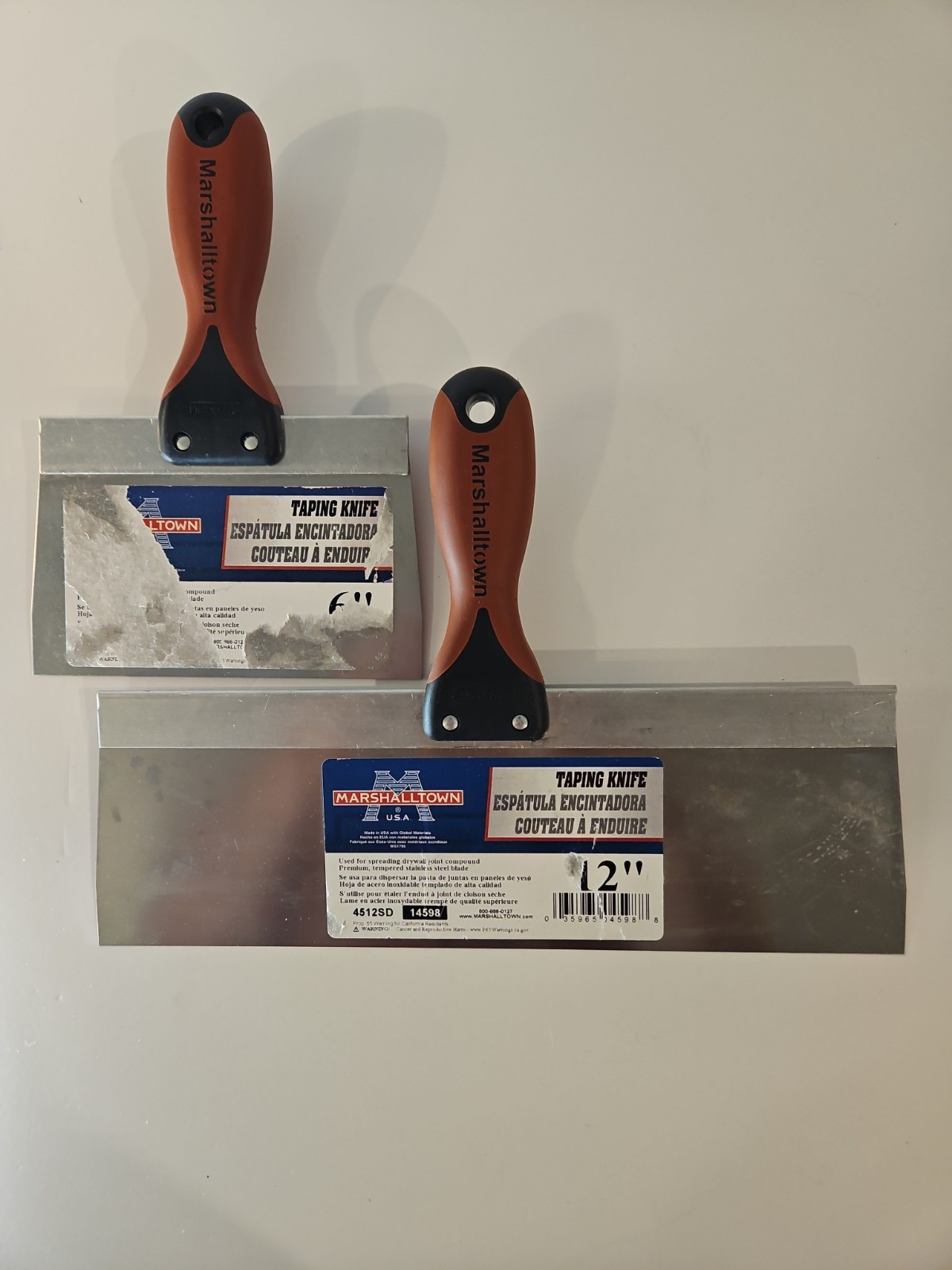 MarshallTown Taping Knives (2) 6" and 12"