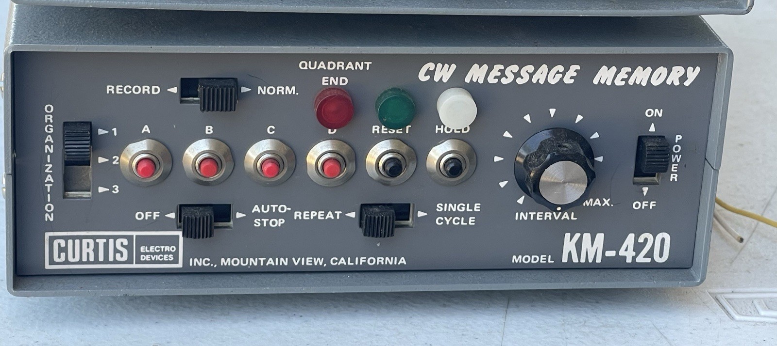 Curtis Electro Devices RARE BUNDLE KM-420 - EK-420 - KM-420 MORSE CODE SYSTEM