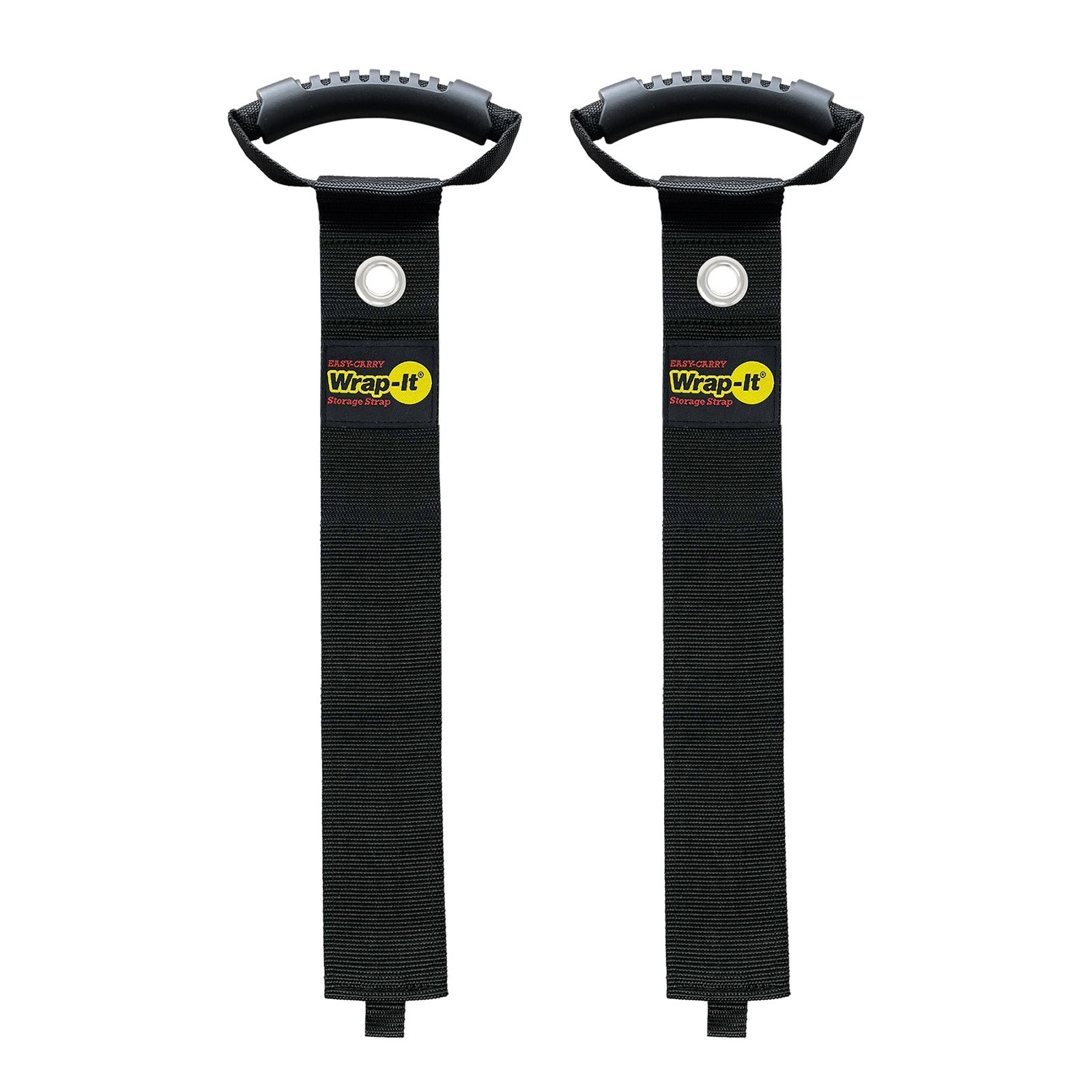 Easy-Carry 36 Heavy-Duty Cable/Extension Cord Straps 2-Pack Black w/Grommet