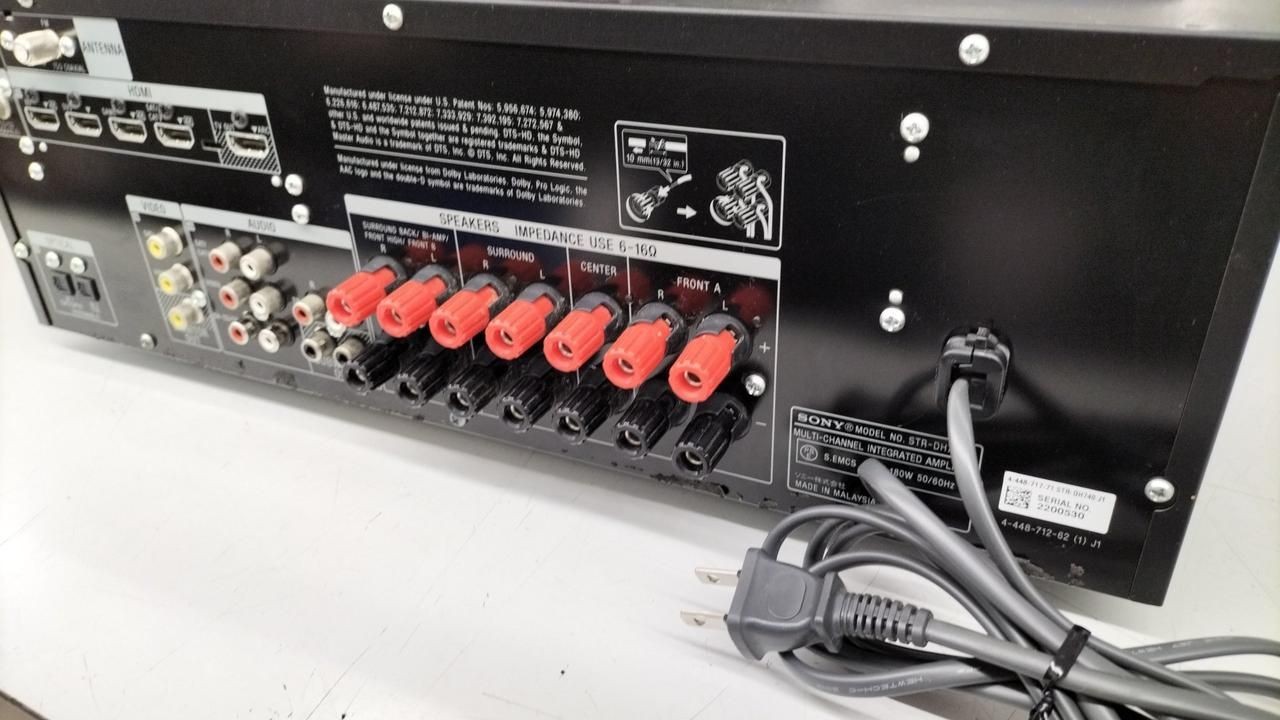 Sony AV Amplifier Str-dh740 Used