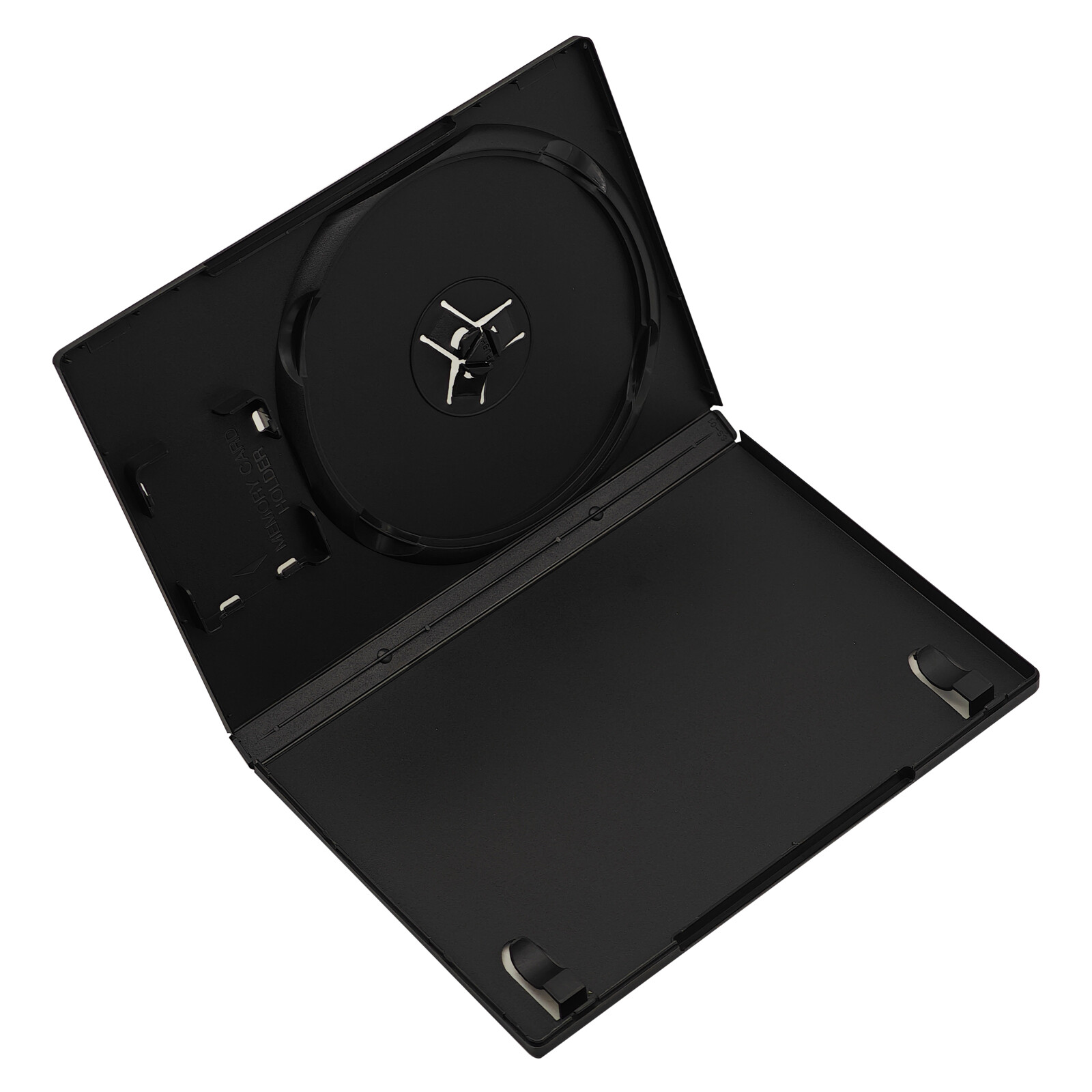 1-Disc Game Case with Memory Card Holder 14mm Replacement For PlayStation 2 PS2