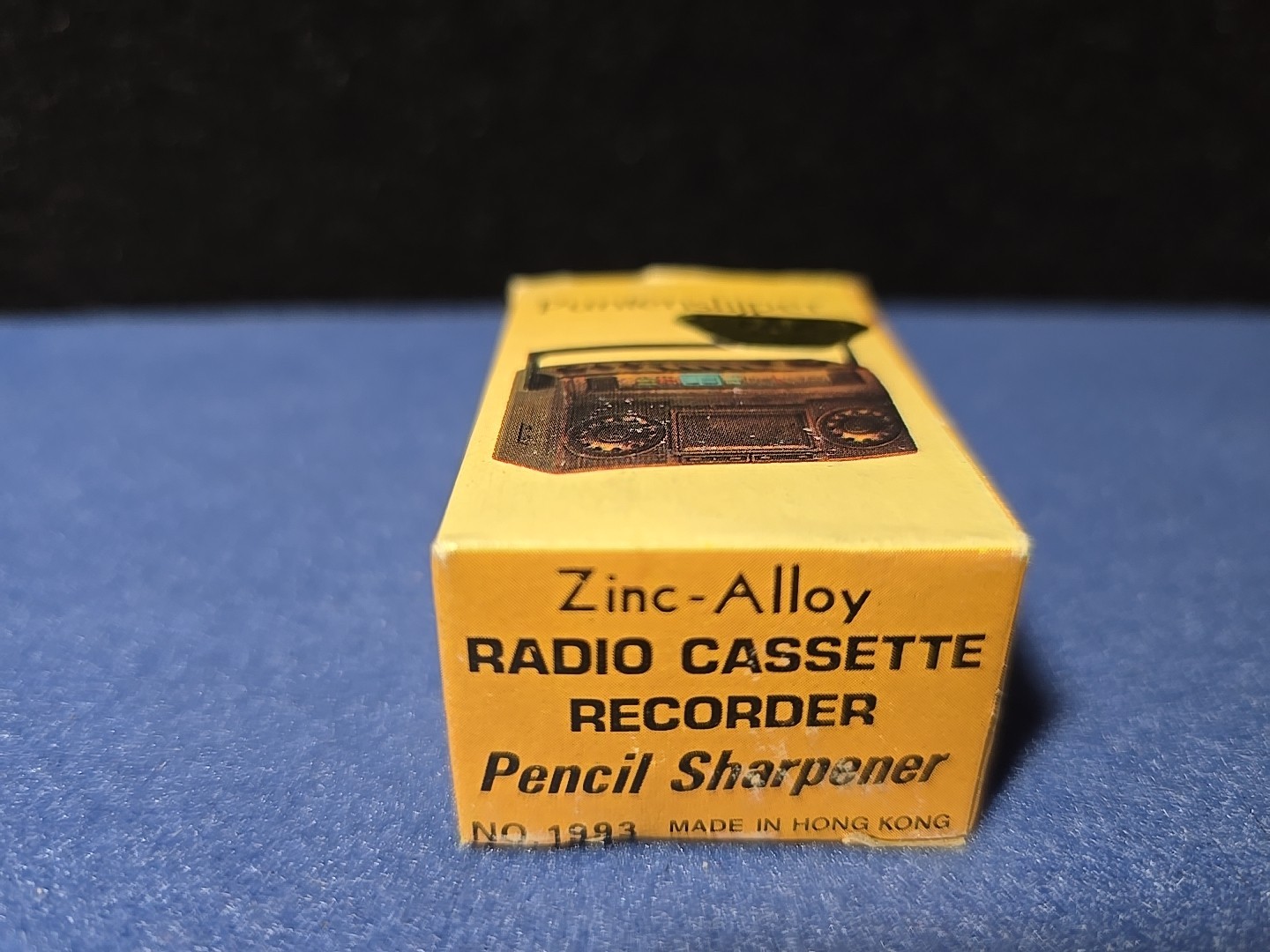 Vintage Die Cast Boom Box Pencil Sharpener- NOS