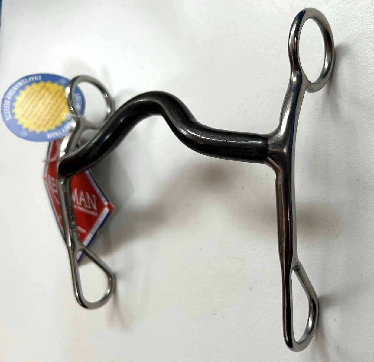 New Reinsman #656 Sweet Iron Medium Port Curb Grazer Bit Large Horse 5 1/2"