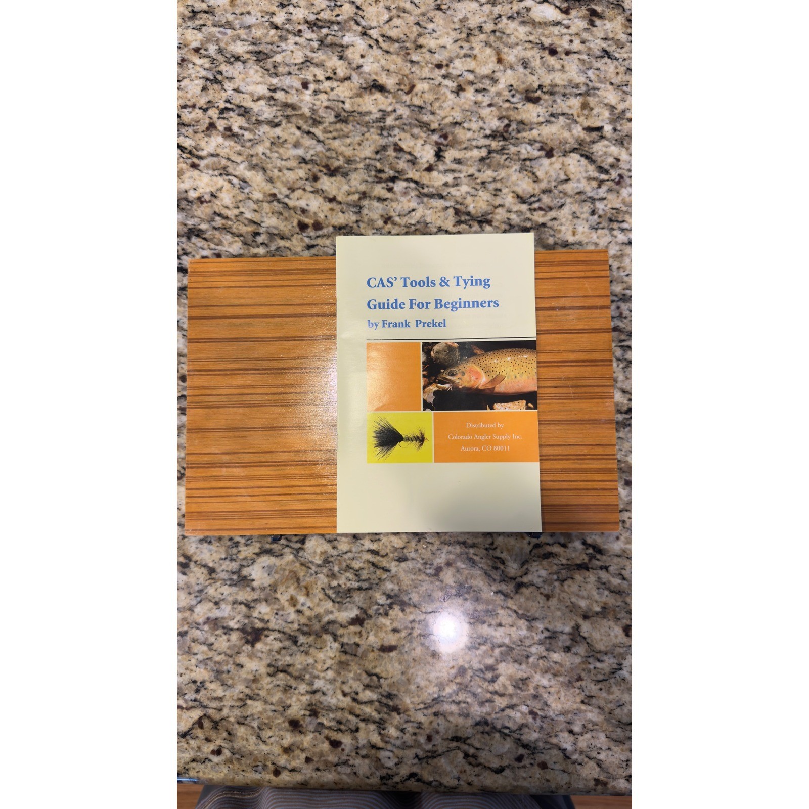 Colorado Angler Supply Fly Tying Kit Wood Case Tools Guide Frank Prekel CAS