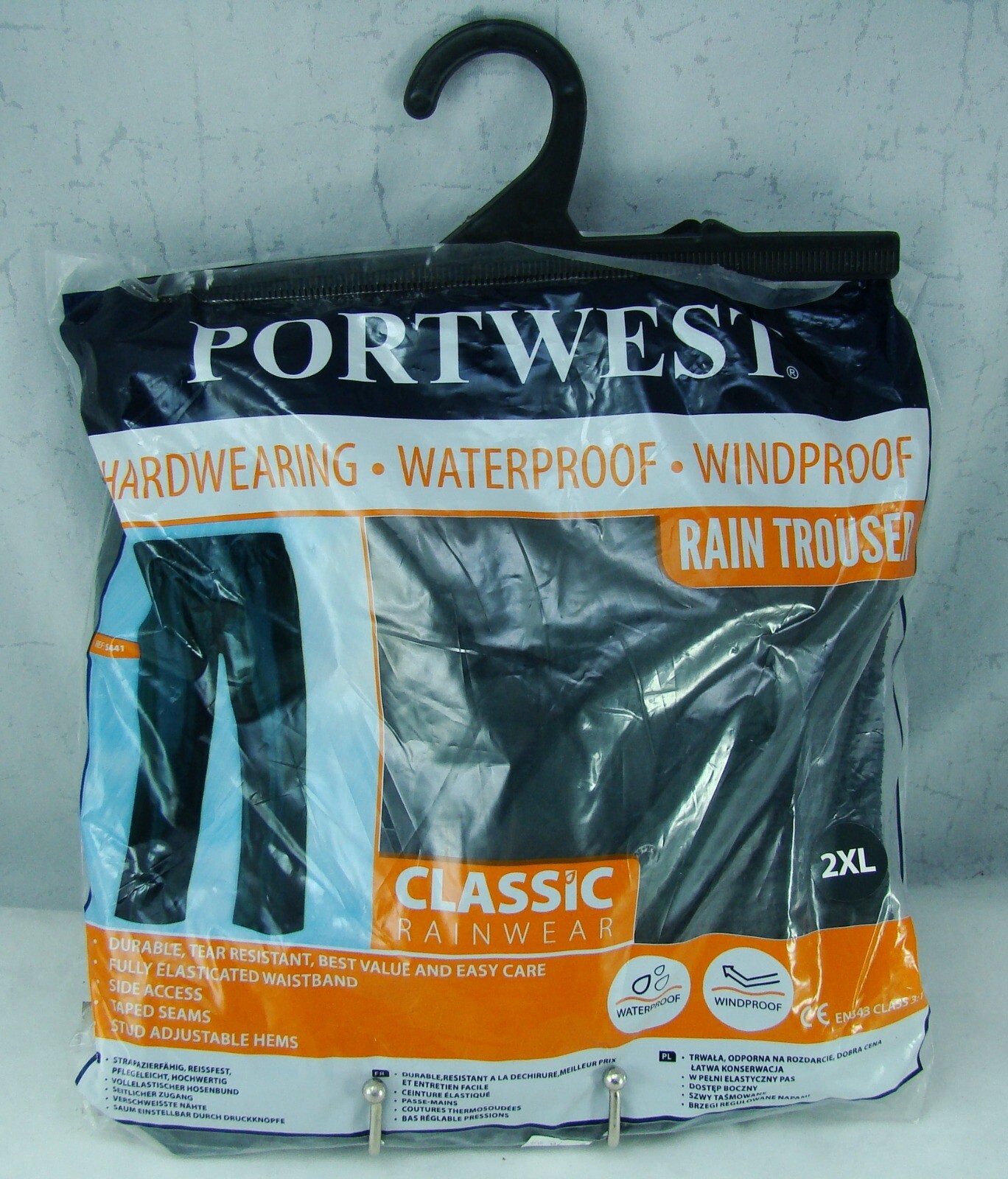 Portwest Classic Rainwear S441 Mens Waterproof  Rain Trousers Olive 2XL NEW