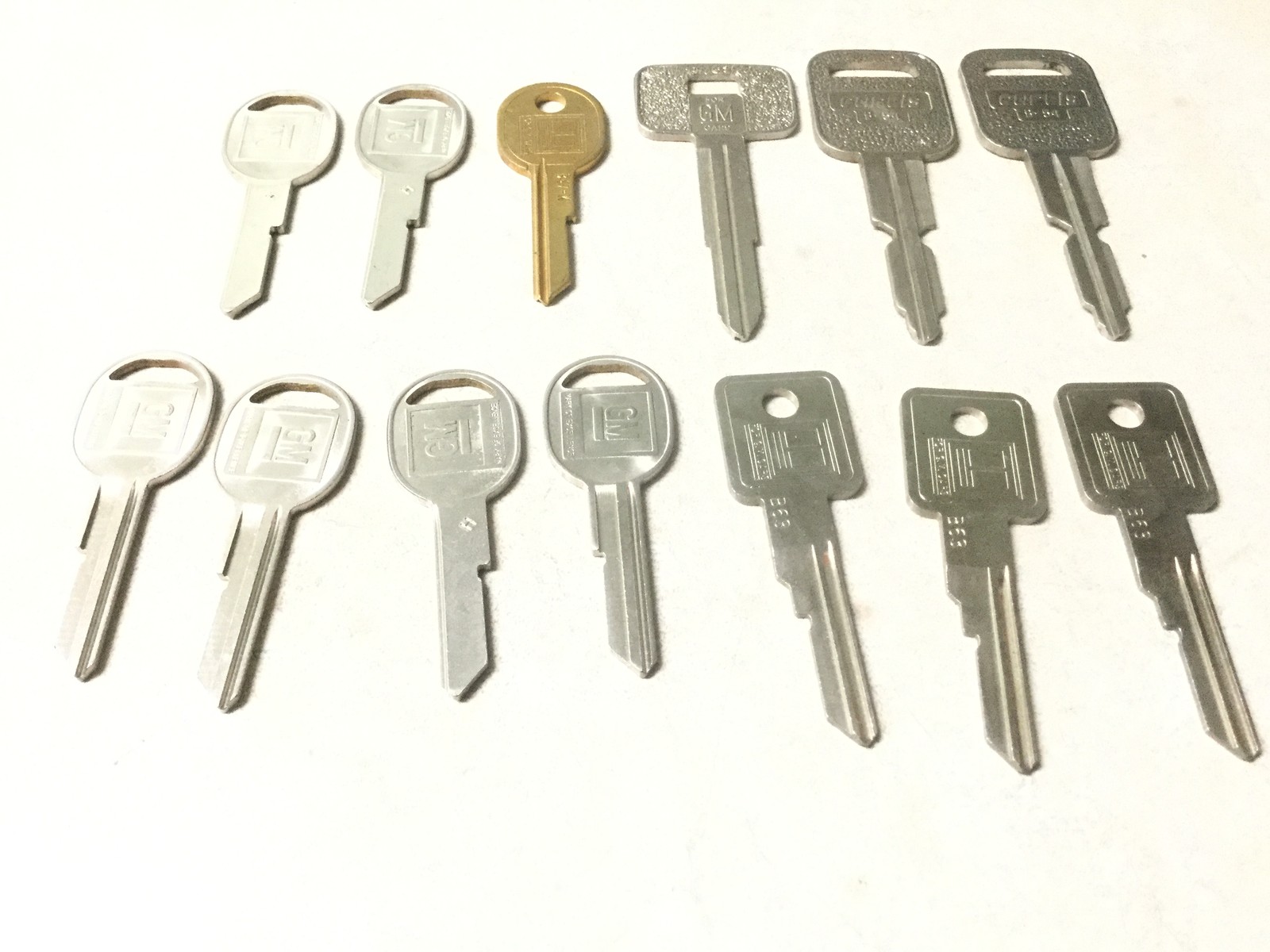 GM Automotive B54, B55, B63, B47 Key Blanks, Set of 13 - Locksmith