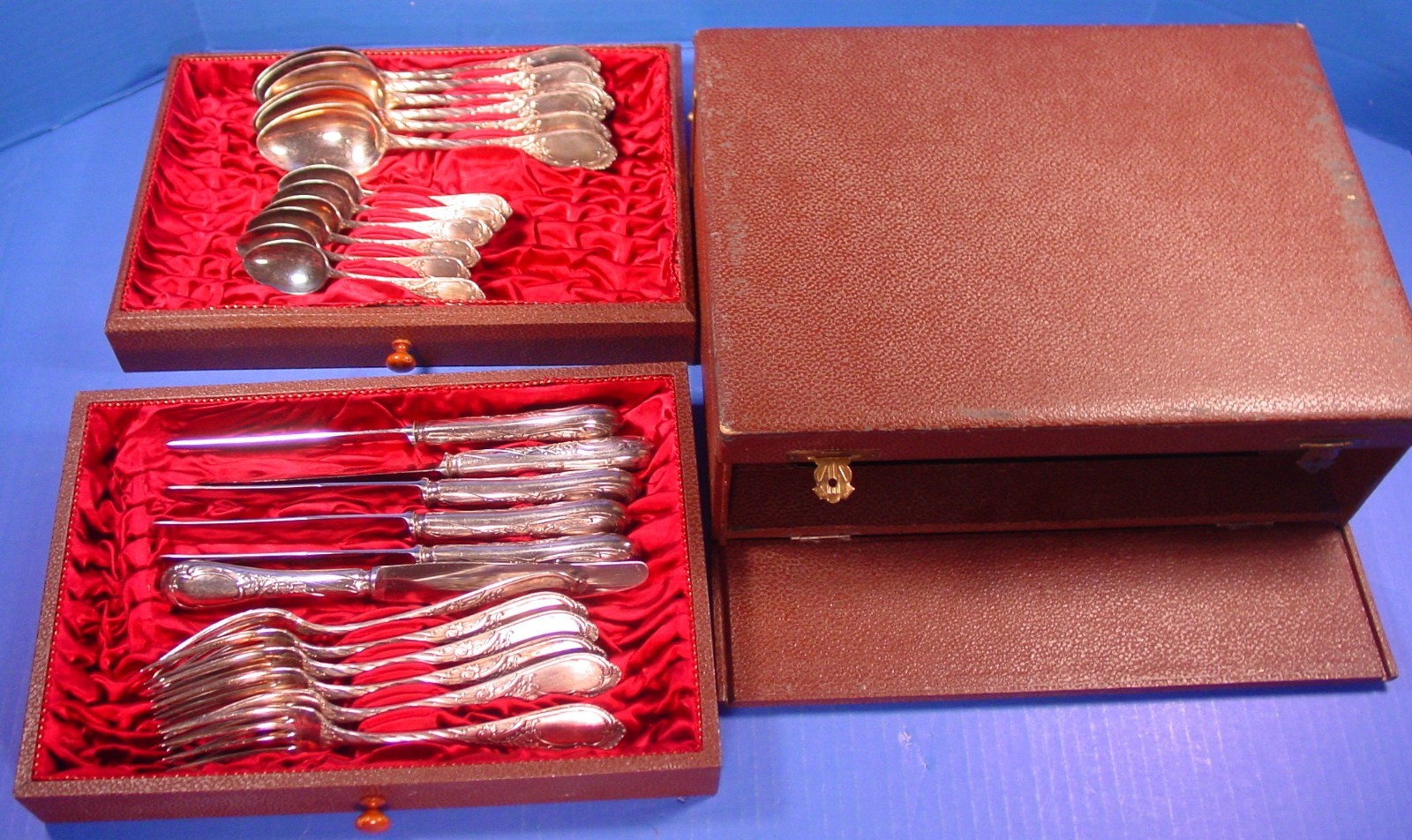 Gebr Rexin Rostfrei 24 Piece Set of Silver Plate Flatware