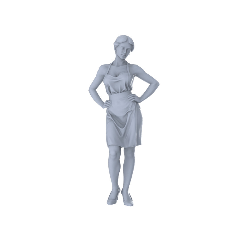 MRY-SFW 1:87 Sexy Apron Quartet 4-Figure Set, Home Seduction, DIY Paintingation