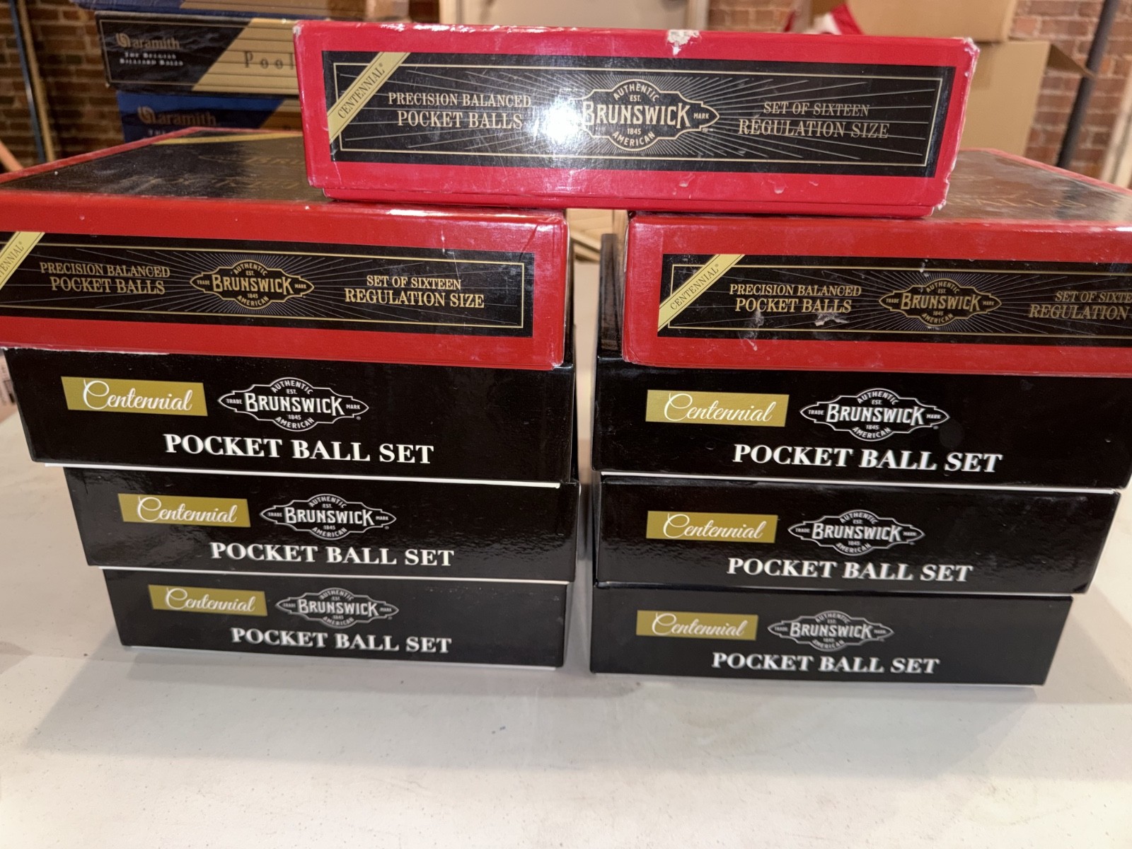 Brunswick Centennial Billiard Pool Balls Set Complete 16 Ball 2.25" New NOS