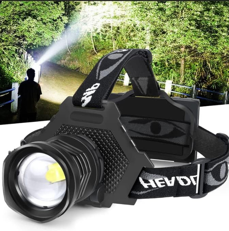 LED Headlamp USB Rechargeable, Head Lamp XHP70 Super Bright 1080 Lumen with 5 Mo