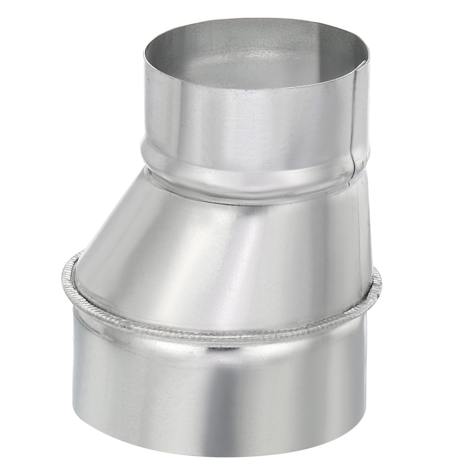 4" to 3" Eccentric Duct Reducer, 1Pcs Galvanized Iron Ducting Connector