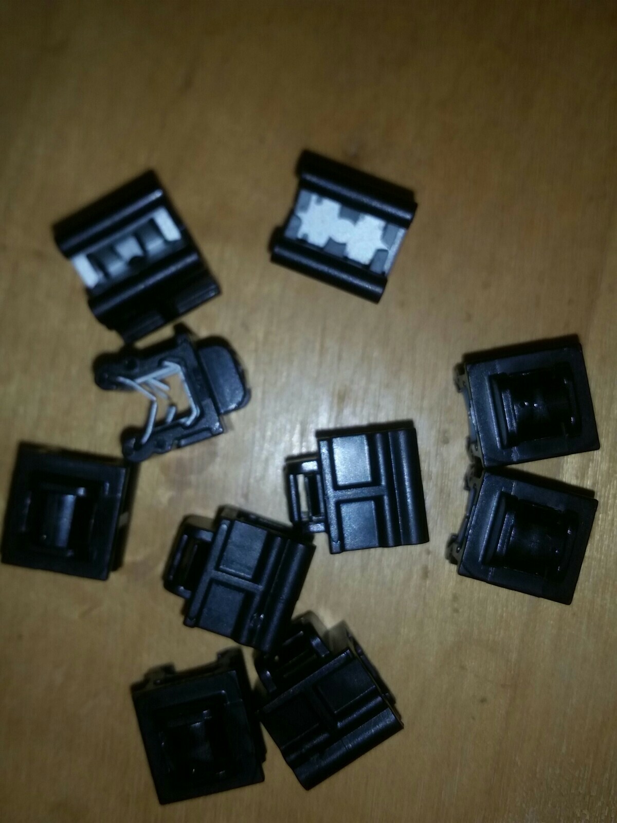 100 Pcs Edge Zip Tie Wire Cable  Clips (parallel and along edge)♡156-00873