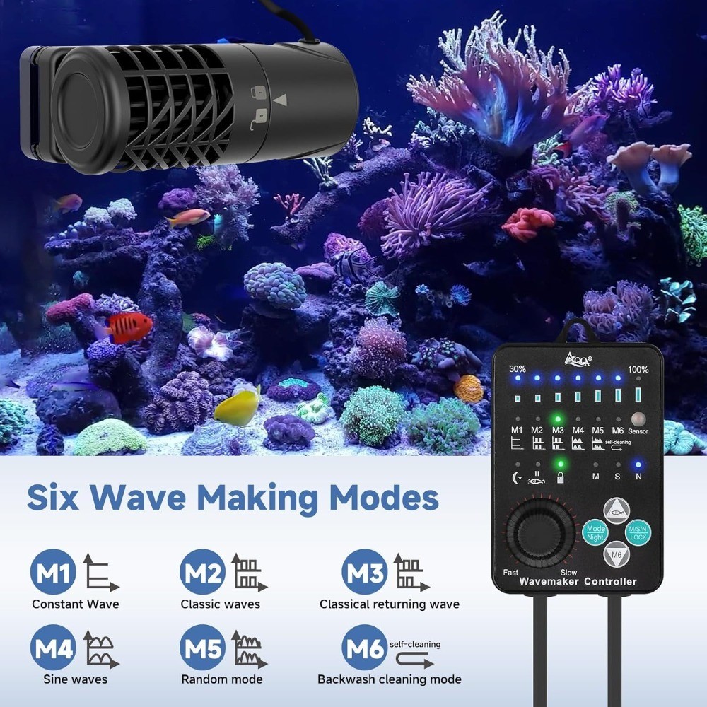 Adjustable Magnetic Gyre Wave Maker DC Water Circulation Pump with Controller