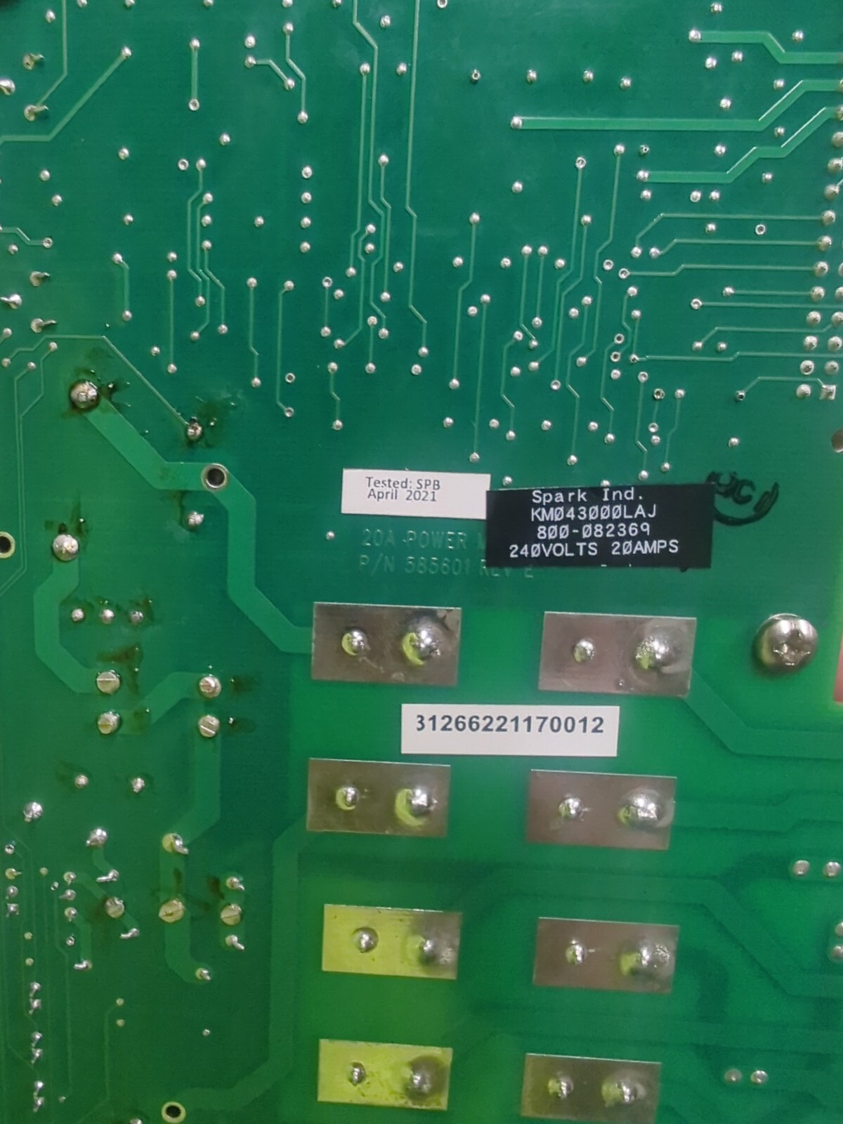 Fast Heat 585601 Rev.E Temperature Control Board