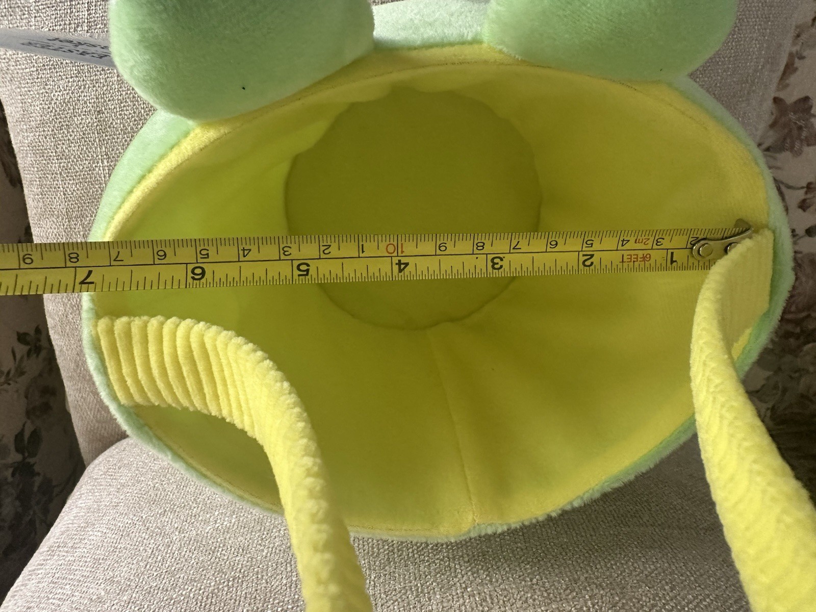 Plush Frog Basket