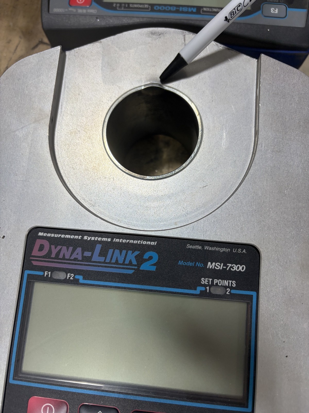 MSI-7300 50,000 lb Dyna-Link 2 Tension Dynamometer INCLUDES Frequency Display